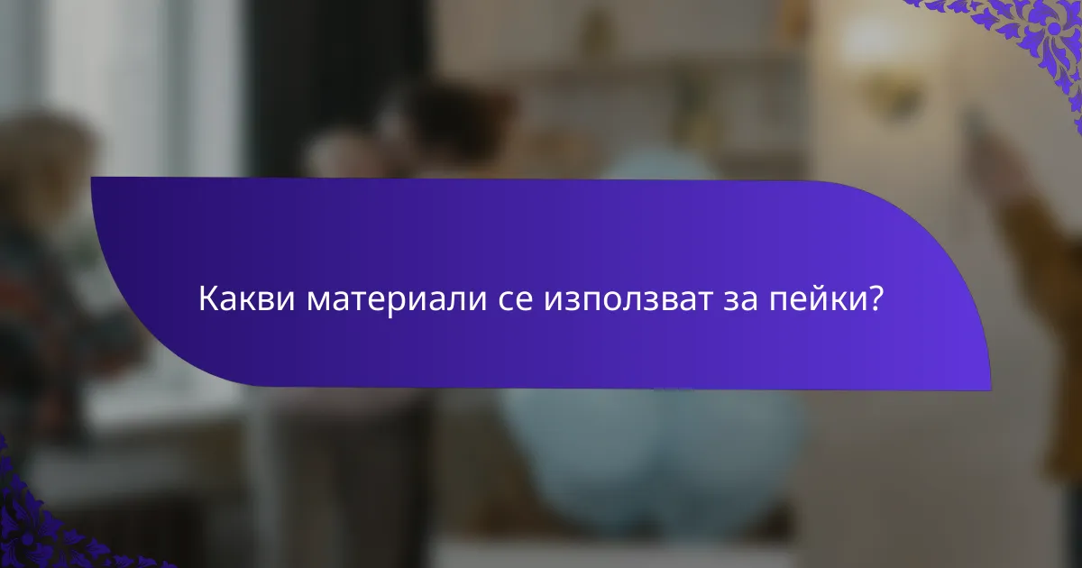 Какви материали се използват за пейки?